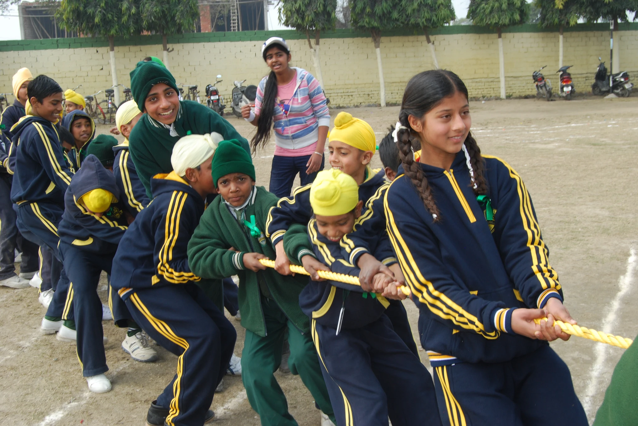 Students at a Grace Public School sports event